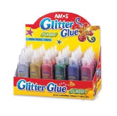 6 Adet Simli Yapıştırıcı 21 ml (Sanat Etkinliği Malzemesi)