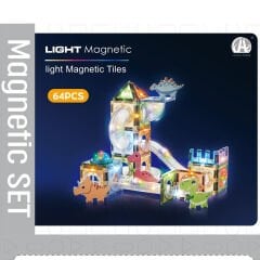 Magnetic Bloklar 64 Parça 7,5cm Manyetik 3D (Mıknatıslı Legolar) CH1158