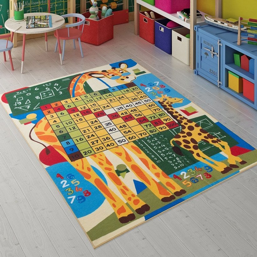 Math Class 133X190 cm (Confetti Anaokulu Halısı)