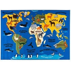 Continents 200x290 (Confetti Anaokulu Halısı)