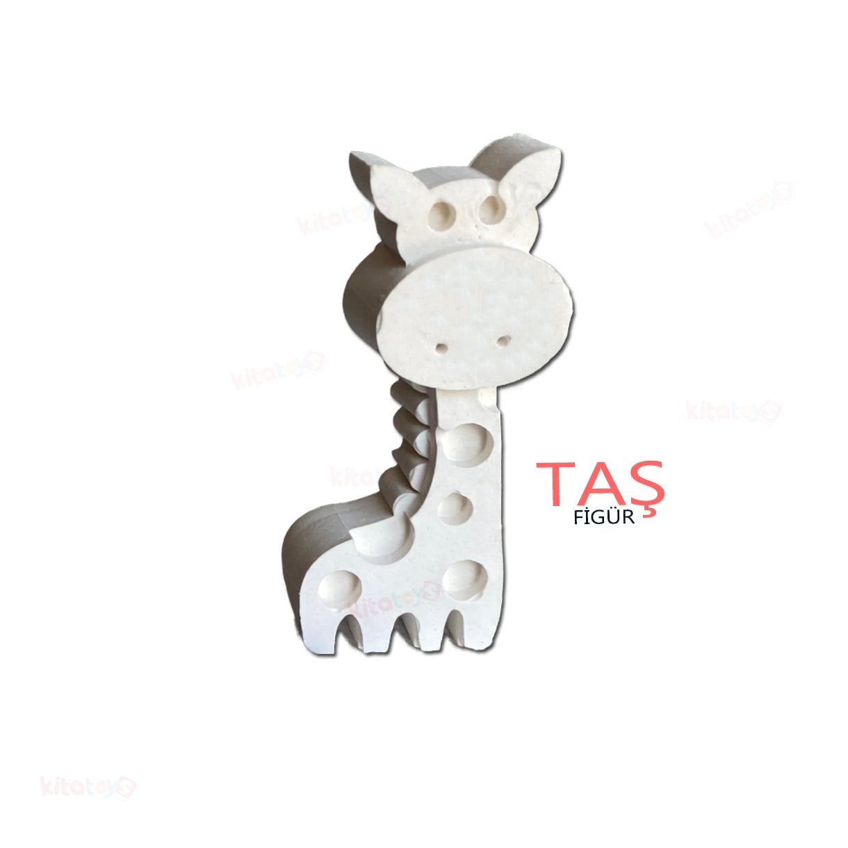 Taş Boyama Figürü ZÜRAFA (Taş Tozu Objesi)