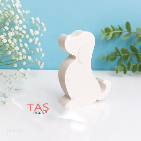 Taş Boyama Figürü KÖPEK (Taş Tozu Objesi)