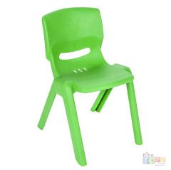 Kırılmaz Happy Sandalye (Anaokulu Plastik Sandalyesi) 33 cm Kırmızı