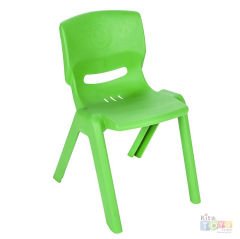 Kırılmaz Happy Sandalye (Anaokulu Plastik Sandalyesi) 33 cm Yeşil