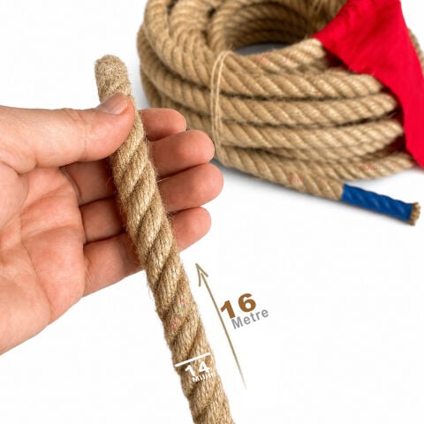 Halat Çekme Oyunu 16 Metre X 14 mm (Çekişme Halatı İpi)