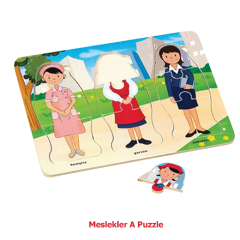 Meslekler Ahşap Puzzle 1