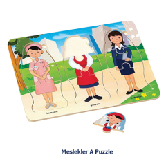 Meslekler Ahşap Puzzle 1