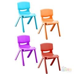 Anaokulu Sandalyesi Jumbo (Kırılmaz Plastik Çocuk Koltuğu) 34 cm Turuncu