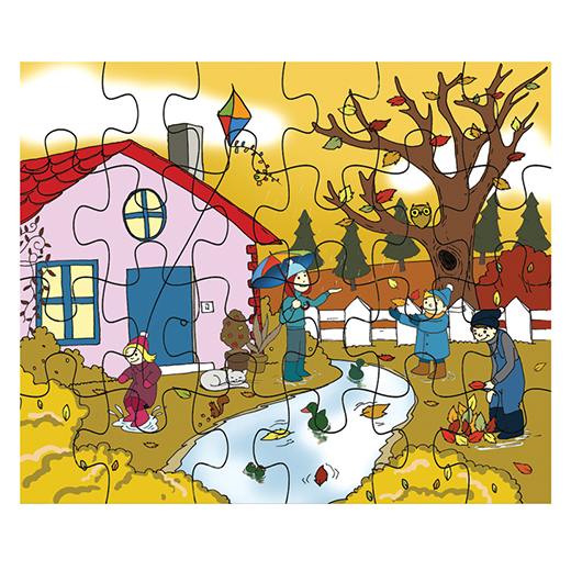 Mevsimler Puzzle Sonbahar