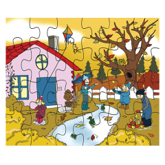 Mevsimler Puzzle Sonbahar