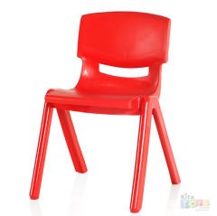 Anaokulu Sandalyesi Jumbo (Kırılmaz Plastik Çocuk Koltuğu) 34 cm Kırmızı