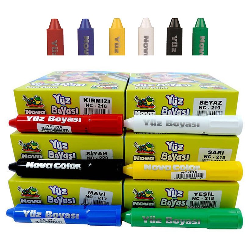Yüz Boyası TEKLİ Ruj Tipi Boyama