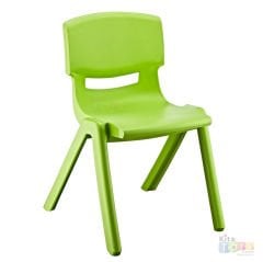 Anaokulu Sandalyesi Jumbo (Kırılmaz Plastik Çocuk Koltuğu) 34 cm Yeşil