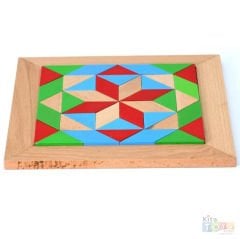 Ahşap Tangram 23x23 cm Zeka ve Kavram Geliştirici Oyuncak