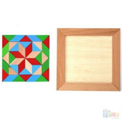 Ahşap Tangram 23x23 cm Zeka ve Kavram Geliştirici Oyuncak