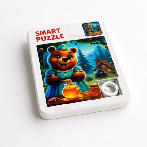 Kaydırmalı Puzzle Oyunu 4x4 BÜYÜK Boy (Sürüklemeli) Smart Yapboz