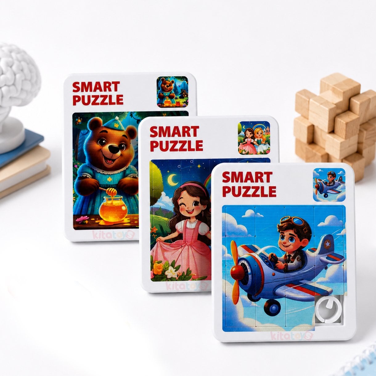 Kaydırmalı Puzzle Oyunu 4x4 BÜYÜK Boy (Sürüklemeli) Smart Yapboz