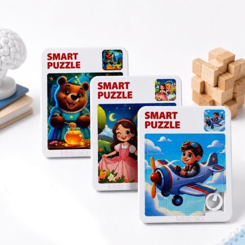Kaydırmalı Puzzle Oyunu 4x4 BÜYÜK Boy (Sürüklemeli) Smart Yapboz