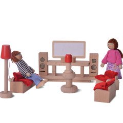 Mini Salon Takımı (Ahşap Evcilik Oyuncakları Seti)