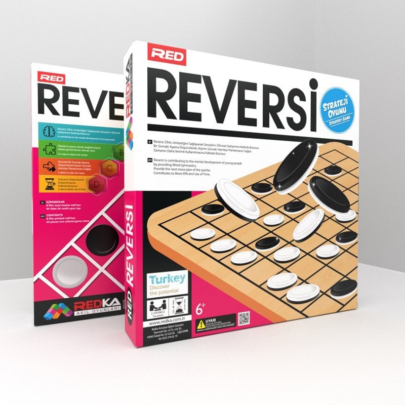 Ahşap Reversi (İlkokul Zeka Oyunları)