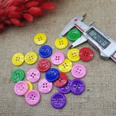 40 Boy Düğme 100 Adet Renkli-Büyük