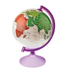 Beyaz Küre 26 cm Dünya Maketi-Gürbüz