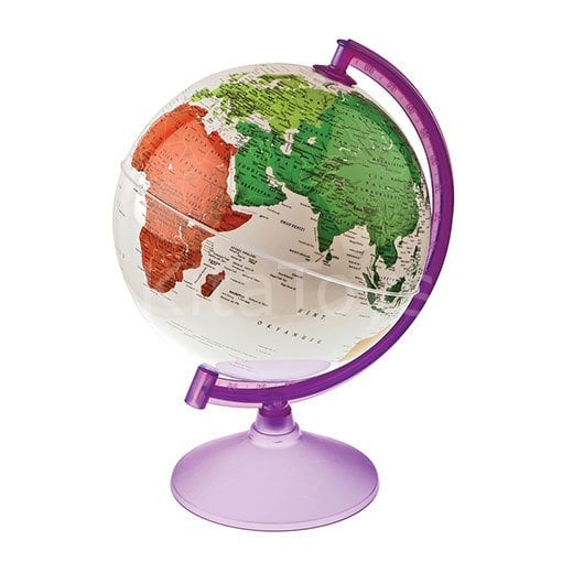 Beyaz Küre 26 cm Dünya Maketi-Gürbüz