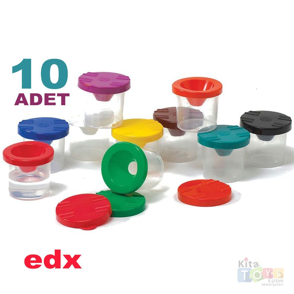 Sulu Boya Kabı 10 Lu Set (Paint Pot) Fırça Temizleme