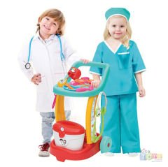 Doktor Servis Arabası Seti (Arabalı) Çantası