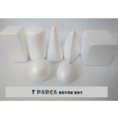 Köpük Geometrik Şekiller 7 Parça Eğitici Malzemesi