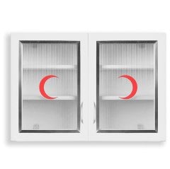 Pratik Ecza Dolabı Çift Kapaklı
