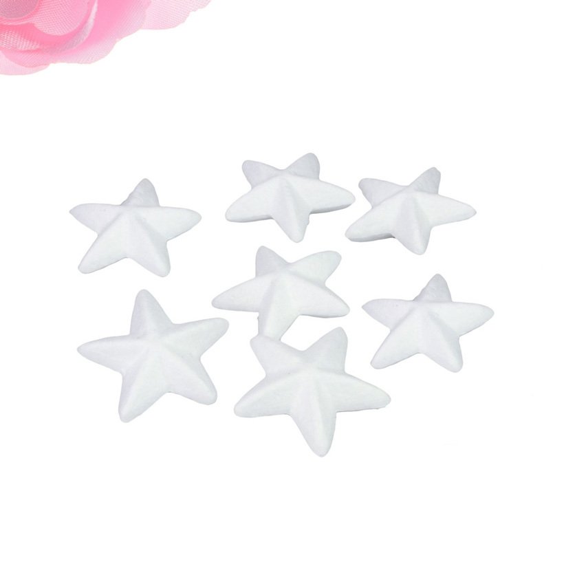 Köpük Yıldız 3 cm 150 Adet (Strafor Sanat Malzemeleri)