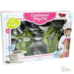 Çelik Tencere Seti 14 Parça Oyuncak Mutfak Setleri