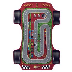 Confetti Car Racing 133x190 Çocuk Halısı