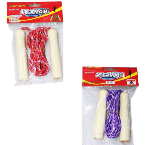 Atlama İpi-Ahşap Saplı-2 Metre (Anaokulu Spor Oyun Malzemeleri)