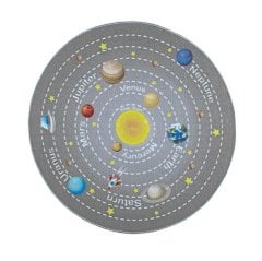 Confetti Universe Ø 200 Cm Çocuk Halısı Güneş Sistemi