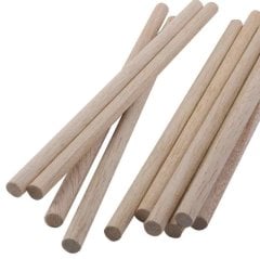 15 cm Ahşap Yuvarlak Çubuklar 50'Li Etkinlik Çubuğu