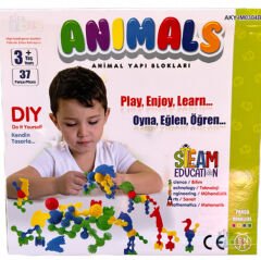 Animals Yapı Lego 37 Parça (Güneş) Blokları Oyuncak