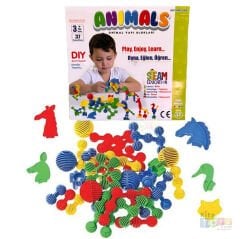 Animals Yapı Lego 37 Parça (Güneş) Blokları Oyuncak