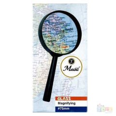 Büyüteç 75 mm Masis (Cam Mercekli) Glass Plastik Çerçeveli Saplı