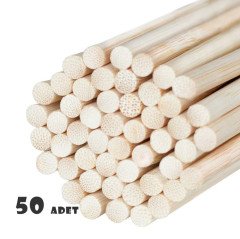 12 cm Ahşap Yuvarlak Çubuklar 50'Li Etkinlik Çubuğu