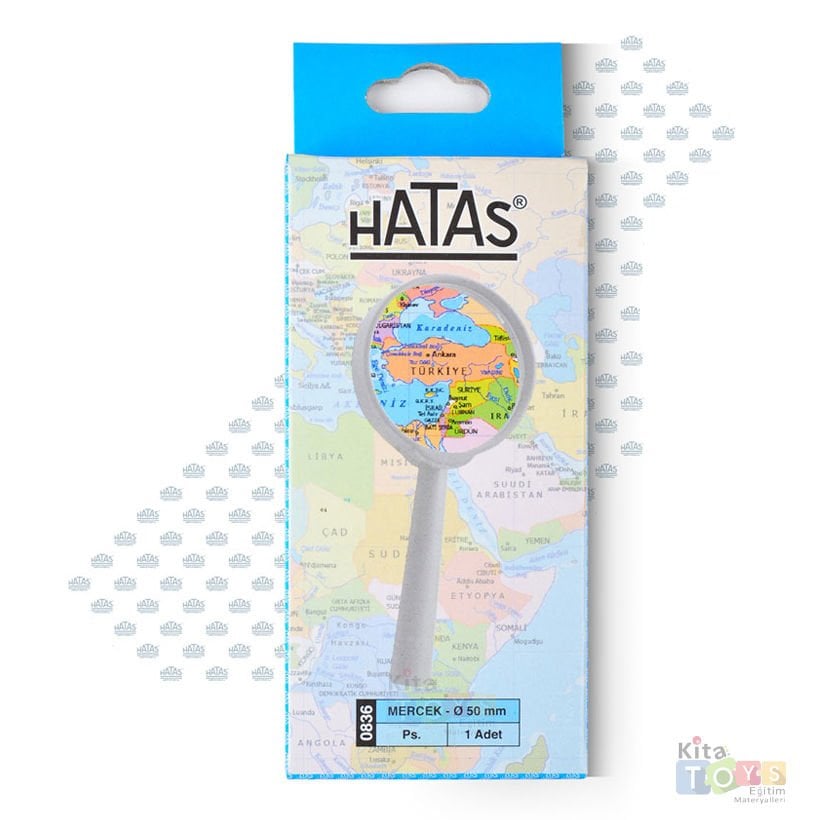 Plastik Büyüteç 50 mm (Plastik Sap, Çerçeve, Mercek) Hatas