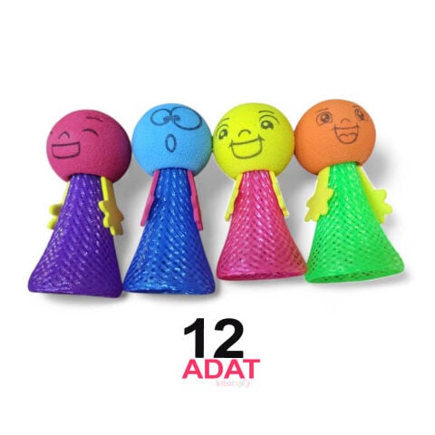 Zıplayan Adam 12'Li (Emojili  Zıp Zıp Sıçrayan ) Oyuncak
