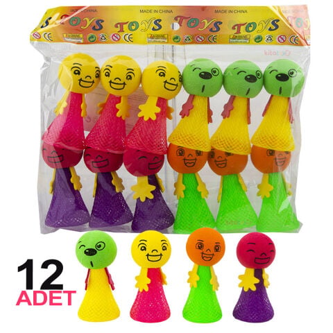 Zıplayan Adam 12'Li (Emojili  Zıp Zıp Sıçrayan ) Oyuncak