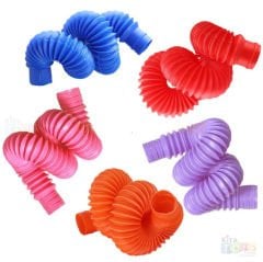 Pop Tubes 6'Lı Set (Esnek Uzayan Borular) Duyusal Oyuncak