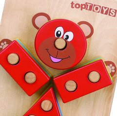 Ayıcık Geometrik Şekiller 4 Katlı (Anaokulu Oyuncak)