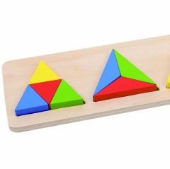 Üçgen Parça Bütün (Anaokulu Oyuncakları) Tam Yarım Geometrik