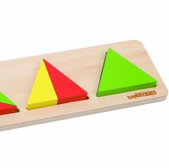 Üçgen Parça Bütün (Anaokulu Oyuncakları) Tam Yarım Geometrik