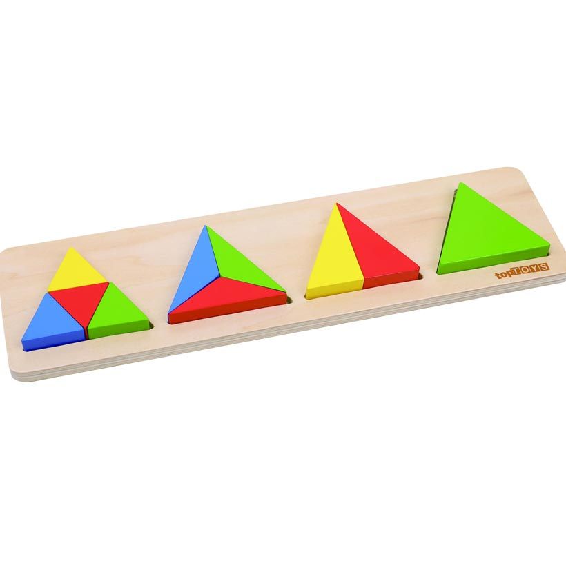 Üçgen Parça Bütün (Anaokulu Oyuncakları) Tam Yarım Geometrik
