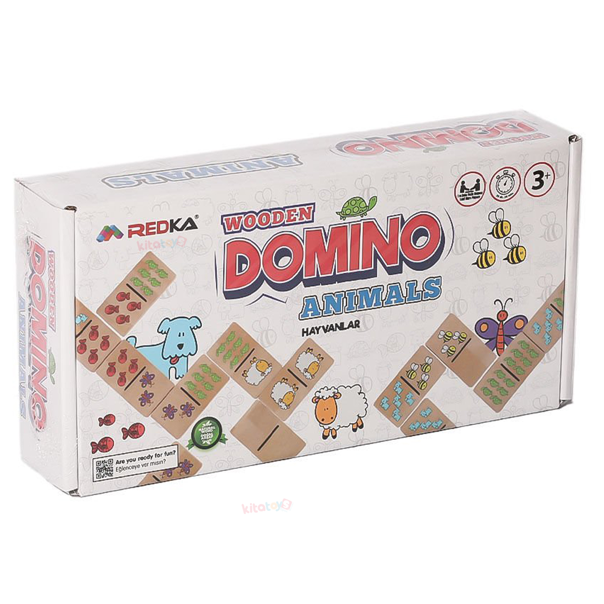 Ahşap DOMİNO 28 Parça HAYVANLAR (Animals) Eşleştirme Oyunu RD5648